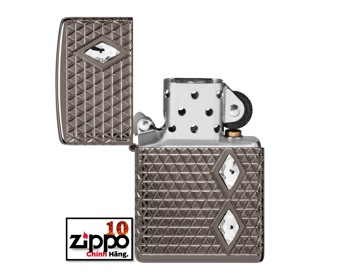 Bật lửa Zippo 46316 Diamond Pattern Design - Chính hãng 100%