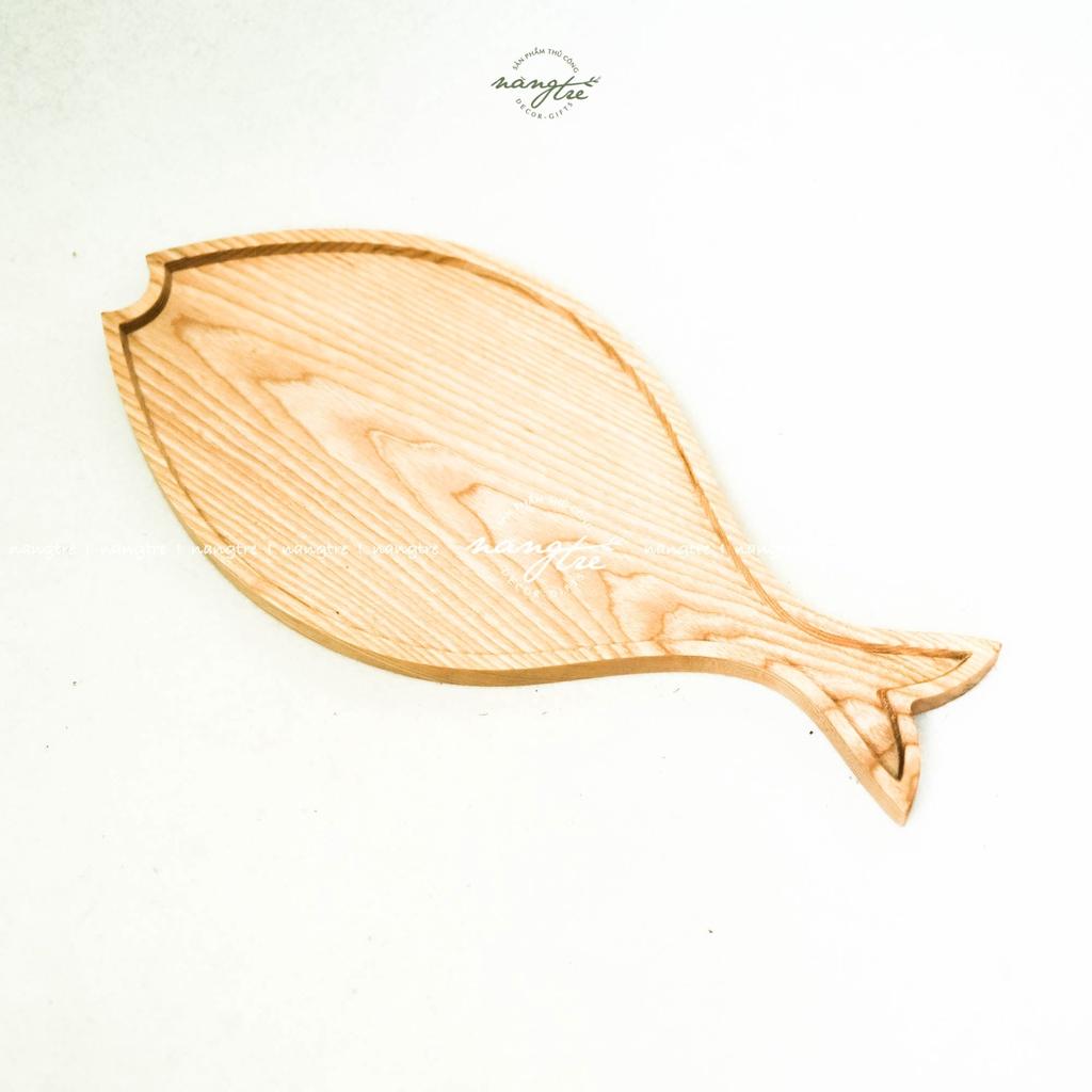 Khay gỗ hình cá- khay gỗ tự nhiên