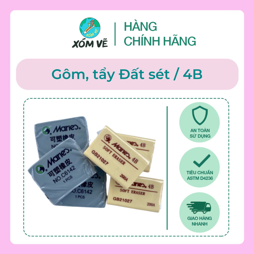 Gôm, tẩy đất sét/4B Marie's