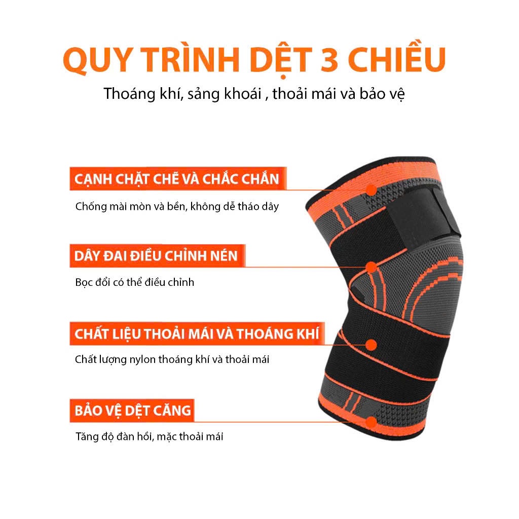 Băng đầu gối,Bó Gối ( CÓ ĐAI) Đai,Băng Quấn Đầu Gối,Băng gối thể thao bóng đá,bóng chuyền co giãn đàn hồi GIÁ(1chiếc)Và( 2 Chiếc)