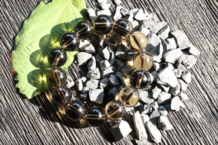 Vòng Thạch Anh Ám Khói Hạt 16mm Ngọc Quý Gemstones U23