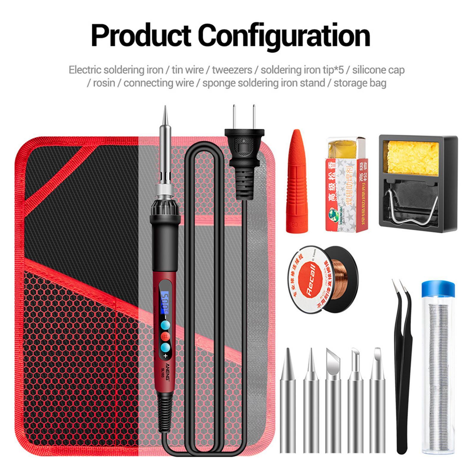 60W Temperature Adjustable Electric Soldering Iron Weld Tin Welding Pen