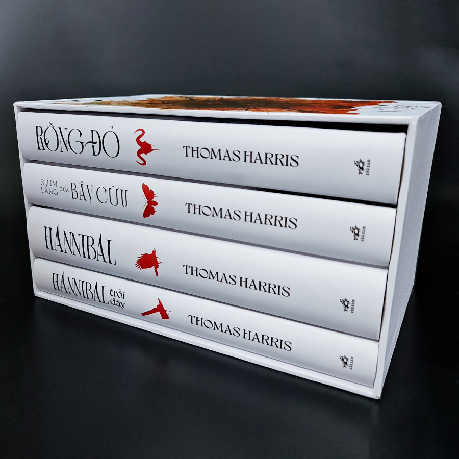 Boxset Thomas Harris – Rồng Đỏ, Sự Im Lặng Của Bầy Cừu, Hannibal, Hannibal Trỗi Dậy (Trọn Bộ 4 Cuốn)