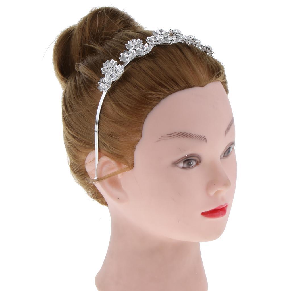 Wedding Crystal Rhinestone Flower Headband Tiara Wedding Jewelry Gifts