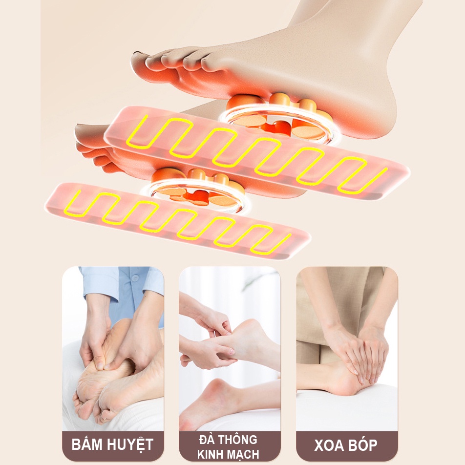 Đệm massage toàn thân đa năng cao cấp sưởi hồng ngoại có điều khiển Da Pu siêu bền