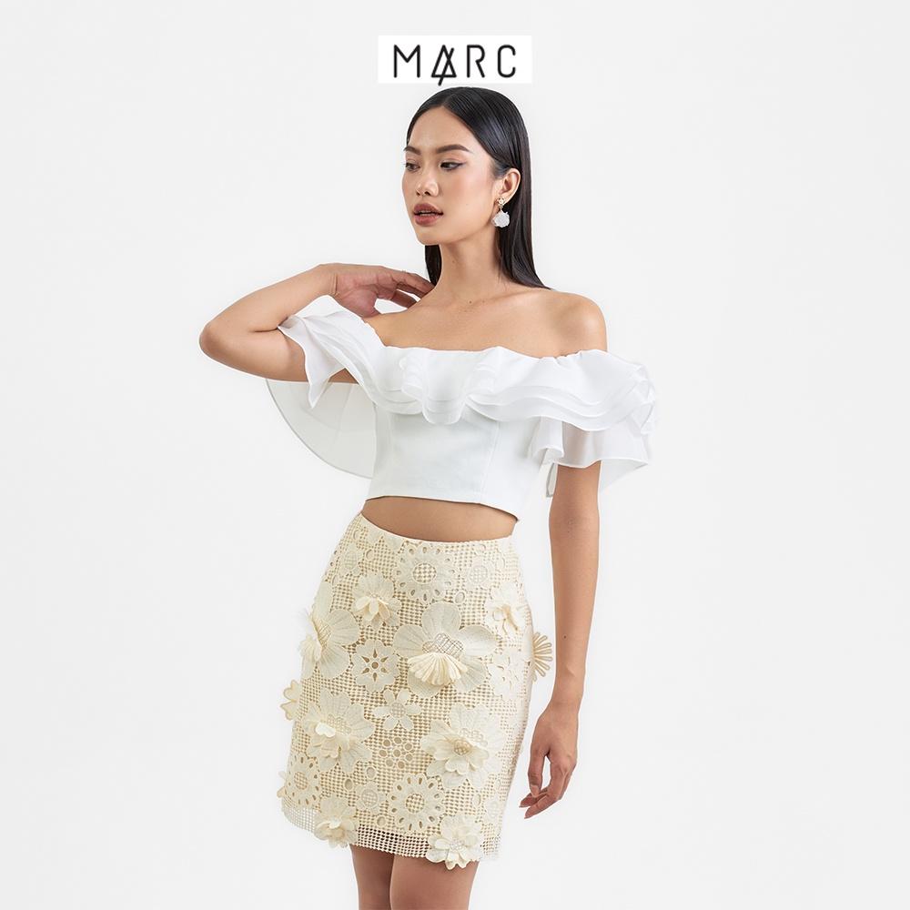 Váy ren nữ MARC FASHION hoa 3D mini form A TRLH113022