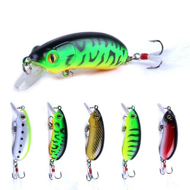 Combo bộ 5 con mồi câu lure siêu nhạy, chuyên trị lóc, rô, mương, chẽm...