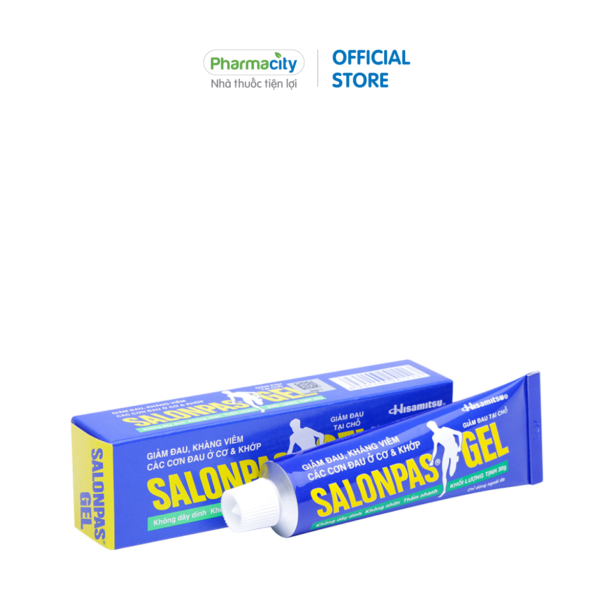 Gel giảm đau Salonpas thấm nhanh, hỗ trợ giảm đau do căng cơ, bầm tím, bong gân (30g)