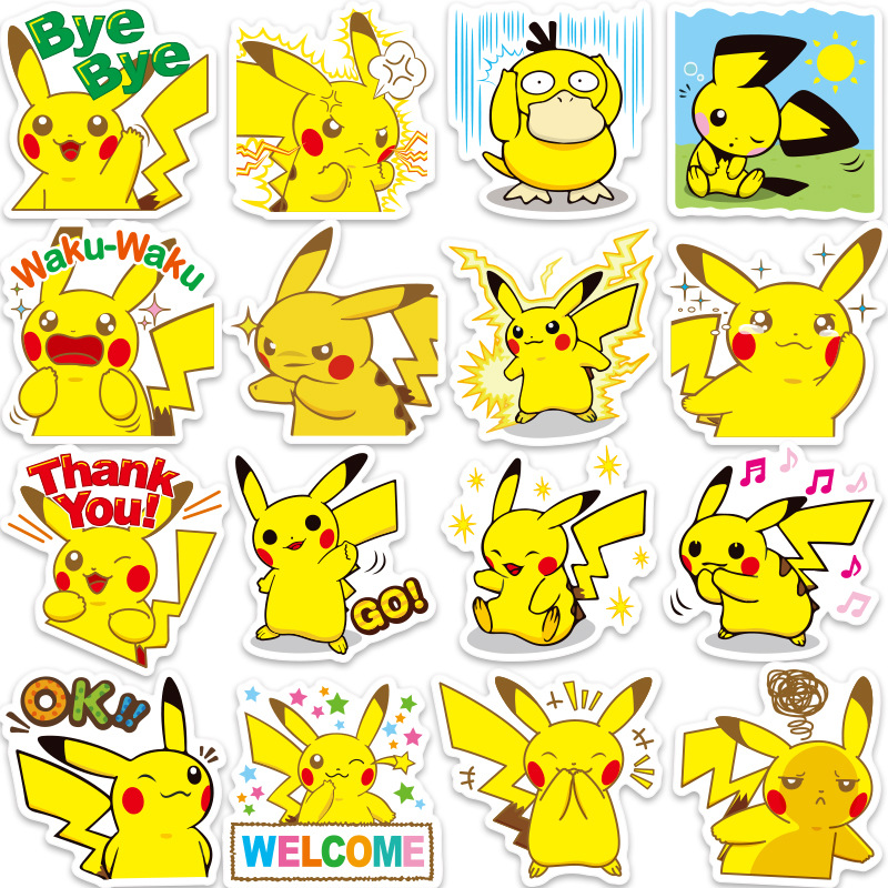 Bộ 80 miếng Sticker hình dán Pokemon