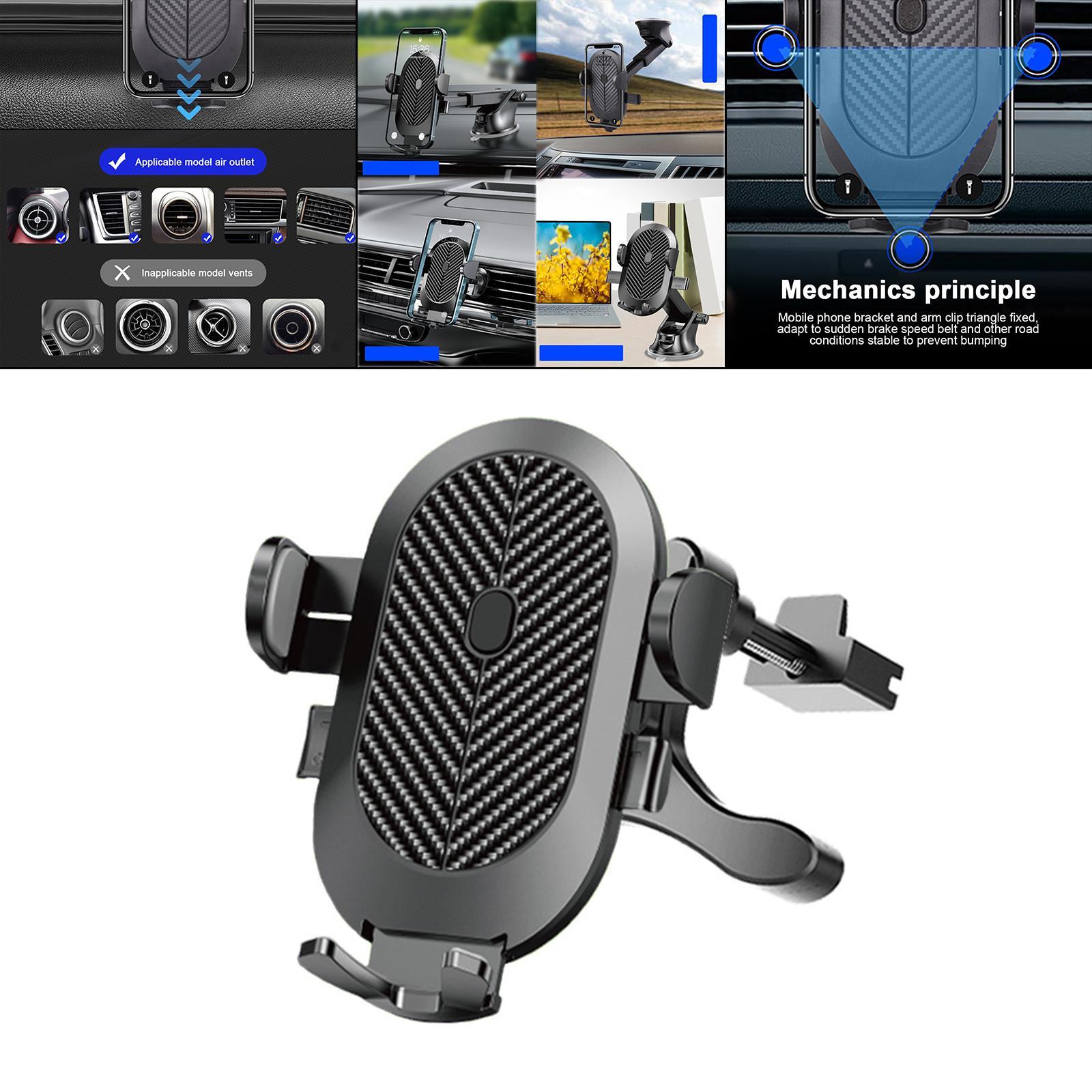 Car Phone Mount Phone Holder for Car Dashboard Air Vent Rotation
