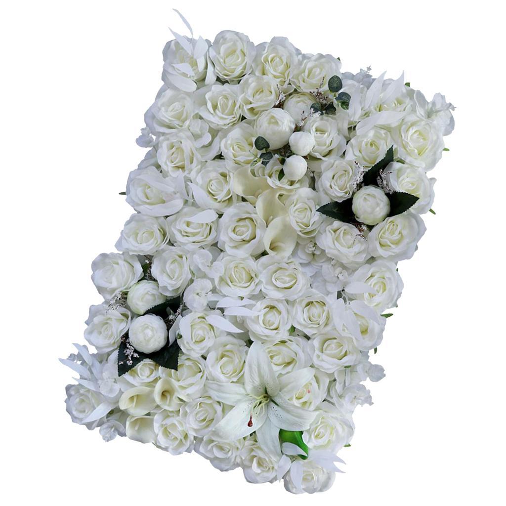 Simulation Silk Flowers Wall Panels Wedding Venue Home Shop Window Decor