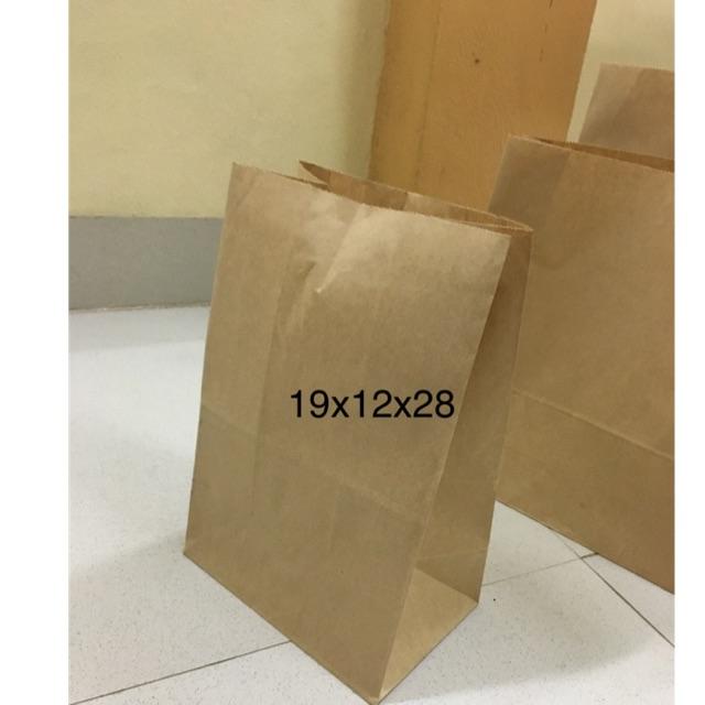 Combo 100 túi giấy xi măng Kt 19x12x28