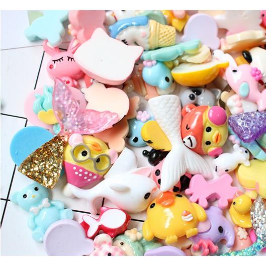 HN * Túi combo 30 charm nhân vật hoạt hình trang trí vỏ ốp điện thoại, dán Jibbitz, DIY