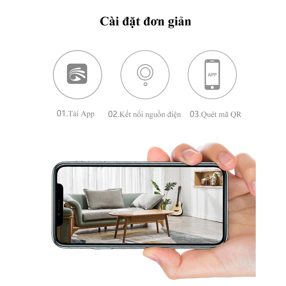 Camera Yoosee 3 râu 3.0MPX 11 led xoay 360 độ, hỗ trợ hiển thị Full HD, đàm thoại hai chiều, kèm thẻ nhớ 32Gb, hàng nhập khẩu