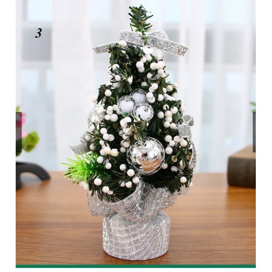 Cây thông noel mini để bàn siêu đẹp 25cm