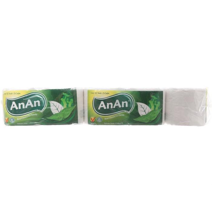 Giấy vệ sinh giấy cuộn An An - giấy 2 lớp