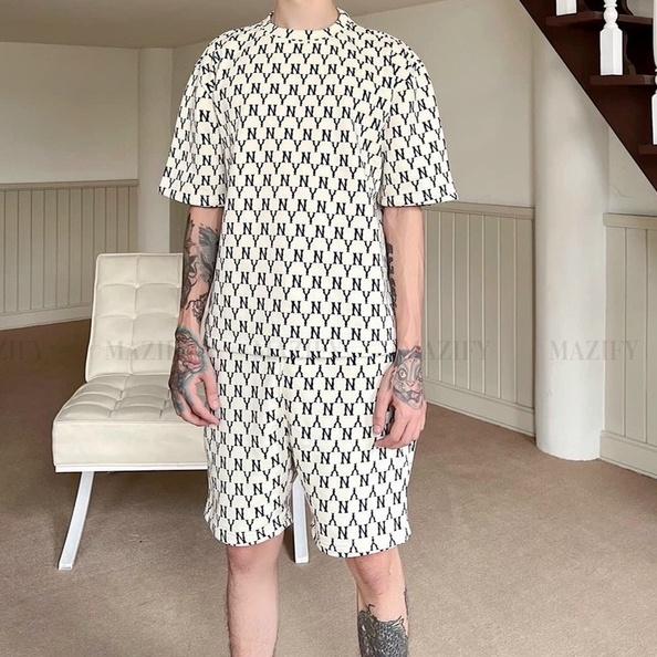 Đồ bộ nam nữ chữ yn chất vải thun lạnh in chuyển nhiệt co giãn 4 chiều