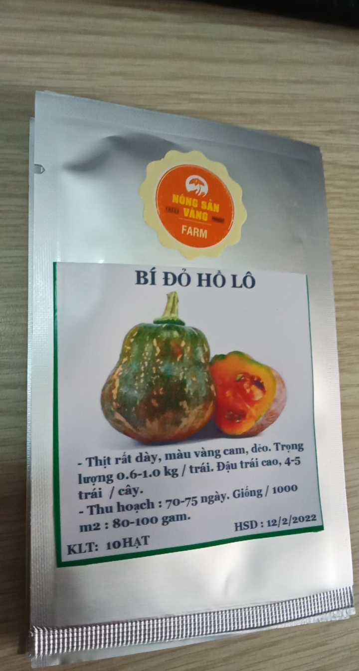 Hạt giống Bí Đỏ Hồ Lô ( Gói 10 Hạt ) - Nông Sản Vàng