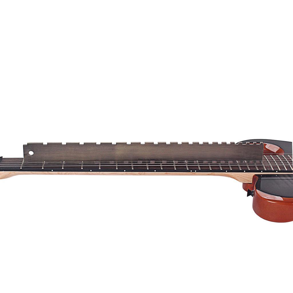 1x Guitar Neck Notched Straight Edge for Guitars Repiar