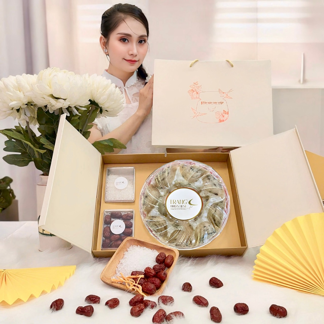 Chân Yến Thô Cao Cấp [Hộp 100gr] - Yến thơm ngon giá rẻ - Ăn yến giúp đẹp da - Yến sào Trang Bird nest- Tăng Cường đề kháng - Tăng Hệ Miễn Dịch - Tốt Cho Phụ Nử
