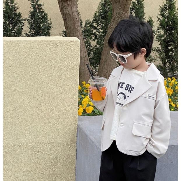 Áo blazer đơn màu sành điệu cho bé A698