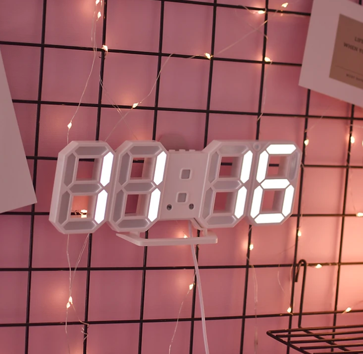 Đồng hồ đèn led để bàn và treo tường sang trọng trang trí dễ thương