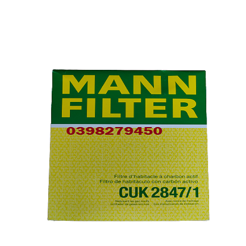 LỌC GIÓ ĐIỀU HÒA MANN FILTER CHO VW GROUP(AUDI/ SEA/SKODA/VW), PORSCHE CUK2847/1 (MÃ: 7P0 819 631; 958.572.219.00)