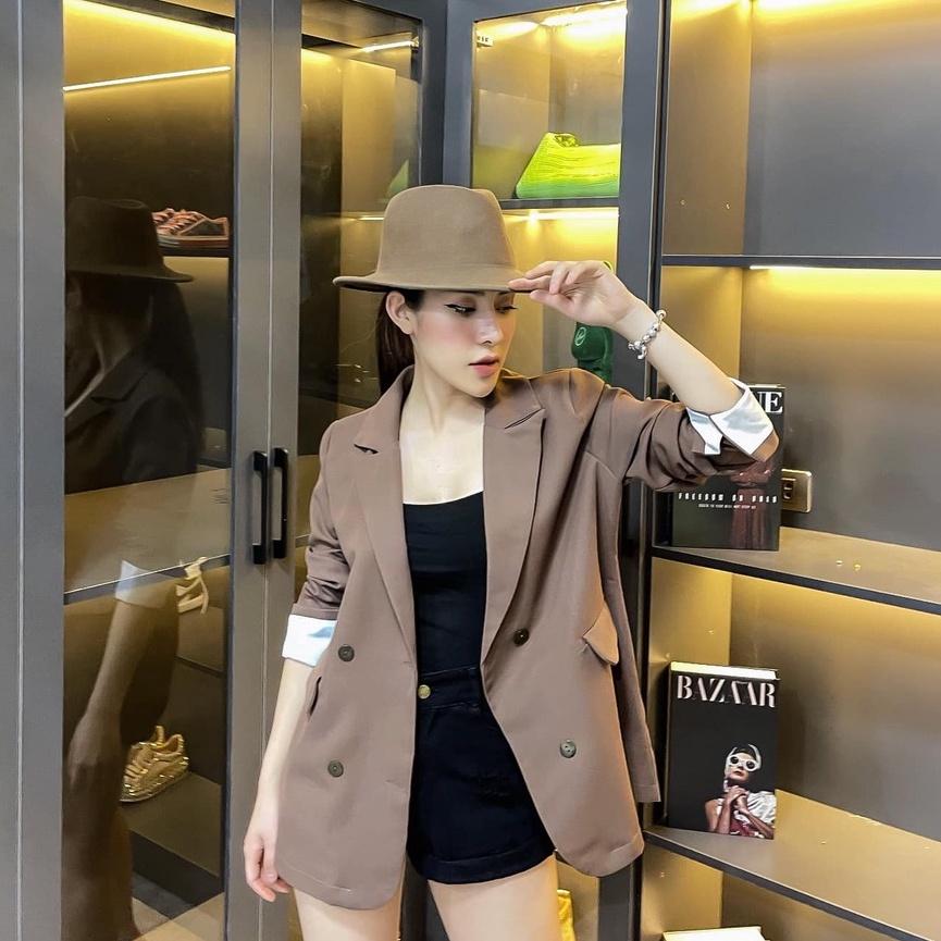 Áo blazer nữ áo vest dài tay khoác ngoài phong cách hàn quốc nhiều màu ( VE01