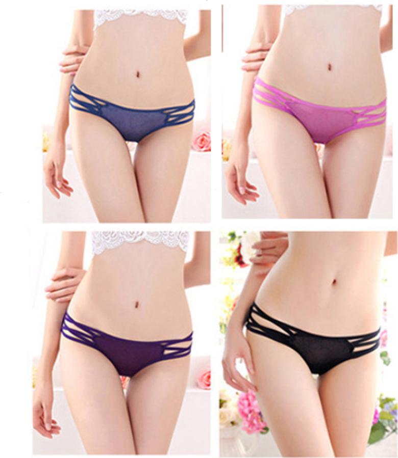 Quần lót nữ cotton lọt khe - Màu đen