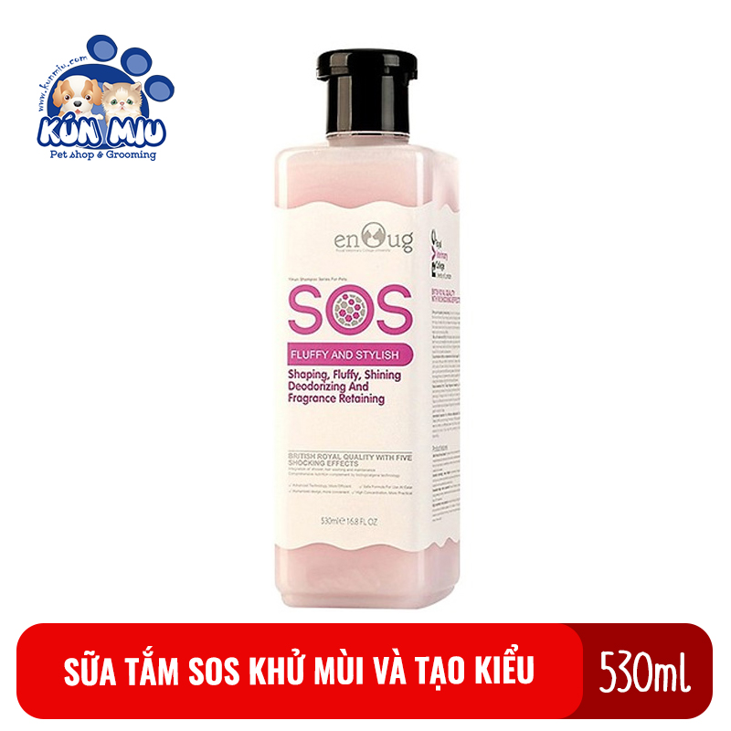 Dầu tắm SOS khử mùi hôi cho chó mèo 530ml