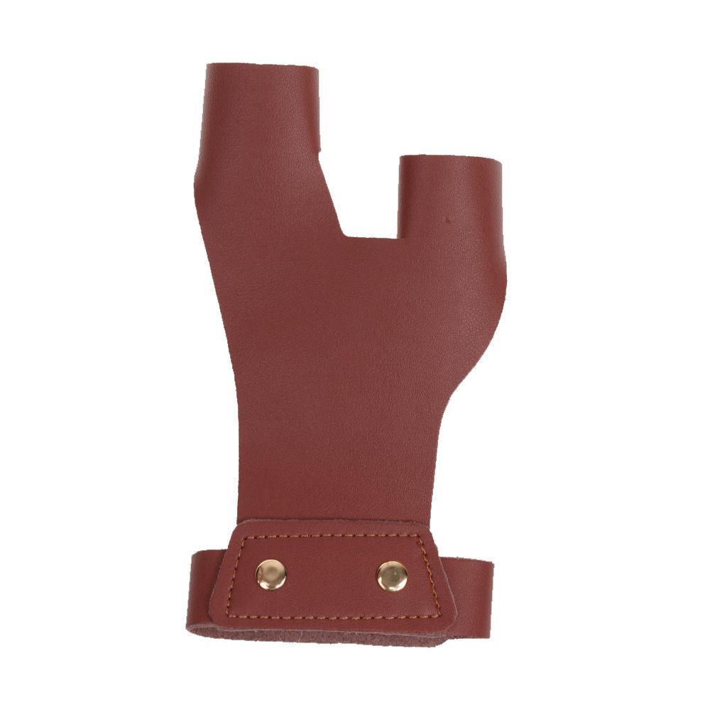 Durable Archery 2 Finger Left Hand Pull Boa Arrow Protector Glove with Arm Guard Protection Gear