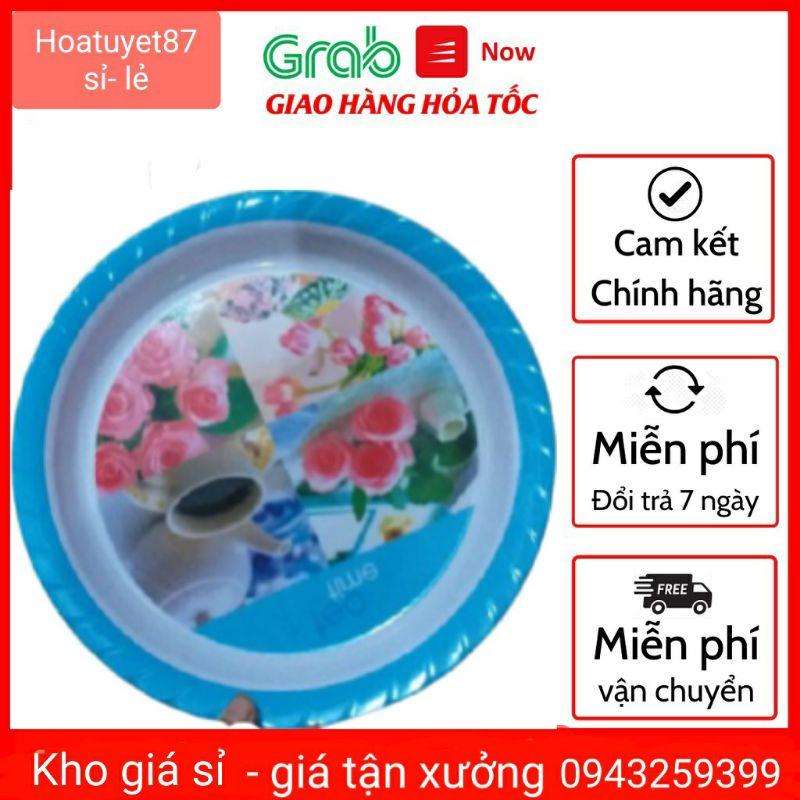 Khay phíp/ đĩa phíp tròn hoa - chịu nhiệt