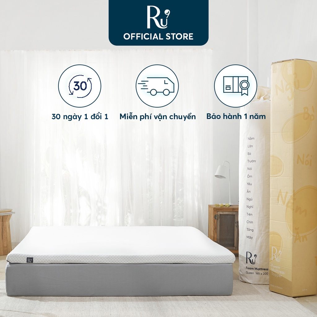 Nệm Cuộn Trải Sàn Ru9 Gọn Nhẹ Dễ Chịu, Thoải Mái Mọi Nơi