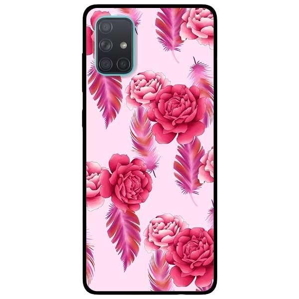 Ốp lưng dành cho Samsung A51 - A71 - M51 mẫu Mẫu Đơn Nền Hồng