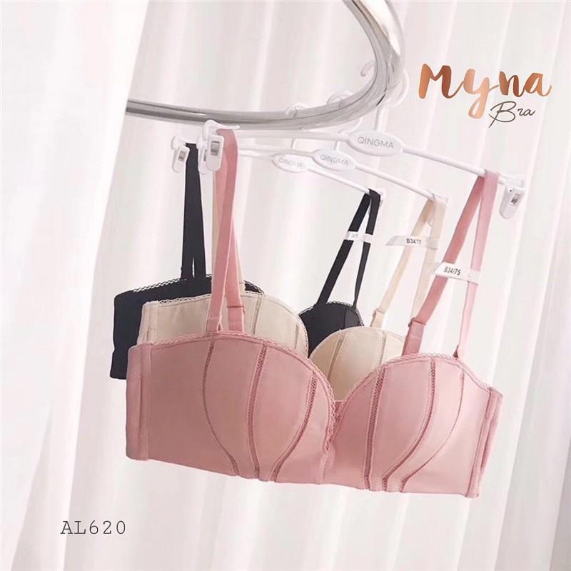 Áo lót không gọng đệm nhẹ quả ngang ôm ngực mặc 2 kiểu : AL620