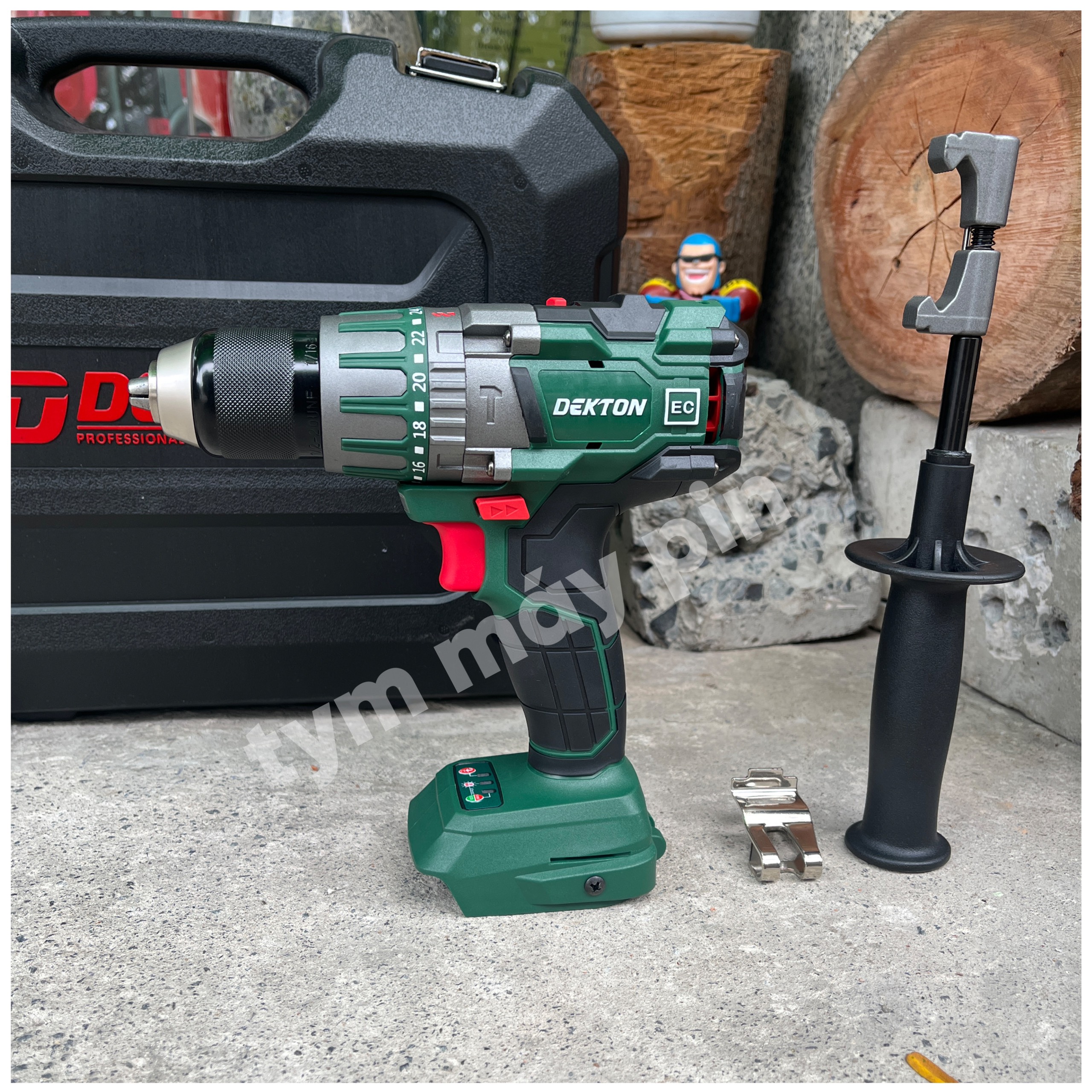 Thân máy khoan M21-ID13120JCB pin 3 chức năng Dekton brushless 120Nm – chưa pin sạc