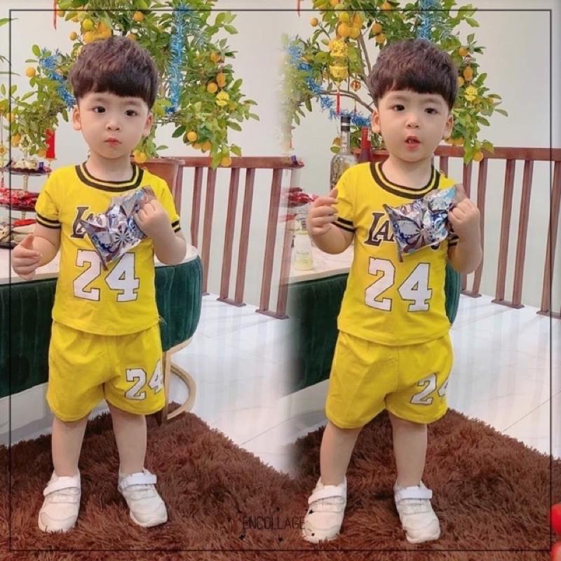 Bộ ba lỗ bóng đá thể thao bé trai bé gái