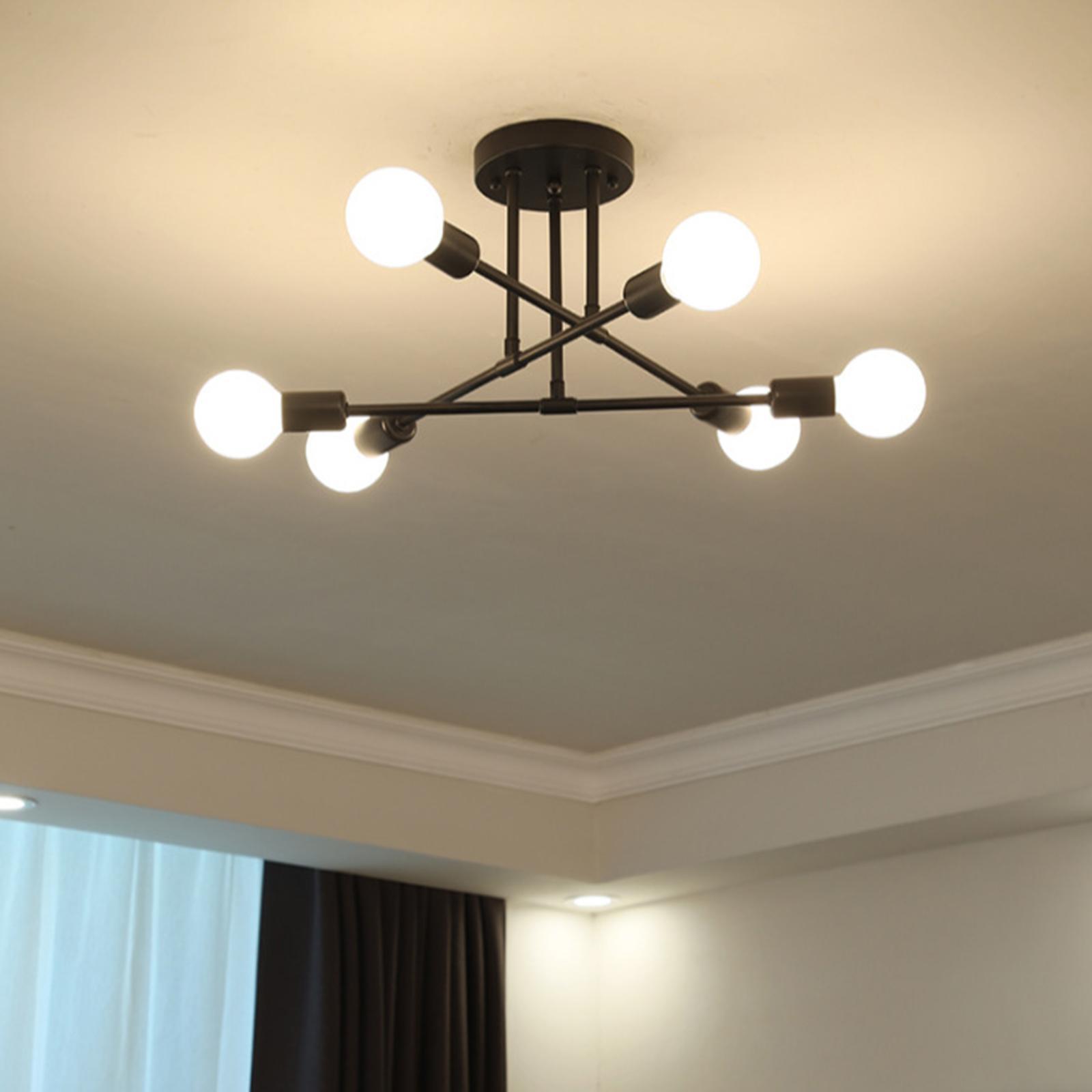 Ceiling Light Modern Wrought Iron Chandelier Ceiling Lamp for Home Bar Decor