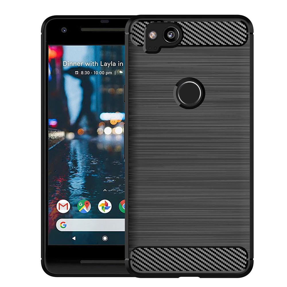 Ốp lưng cho Google Pixel 2 2 XL dẻo Cacbon phay xước chống sốc chống vân tay