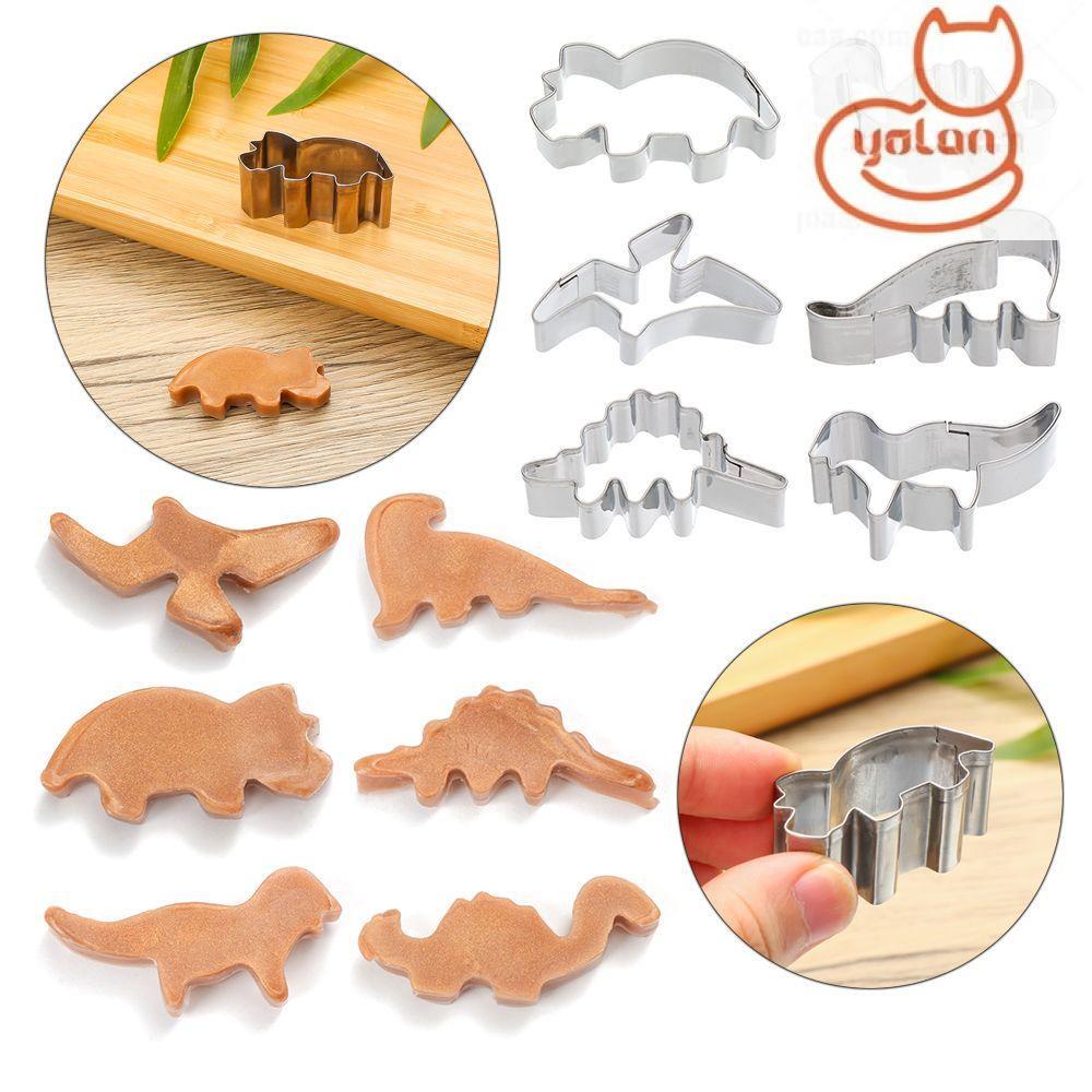 ☆YOLA☆ Cake Decor Tool Dinosaur Mold Dessert Cartoon Cookie Biscuit Embossing Mould Sugarcraft Soap Baking Fondant Mould