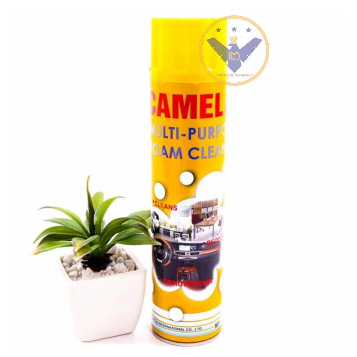 Hình ảnh 2 chai xịt bọt tẩy vệ sinh nội thất xe ô tô đa năng Camel Foam Cleaner 650ml