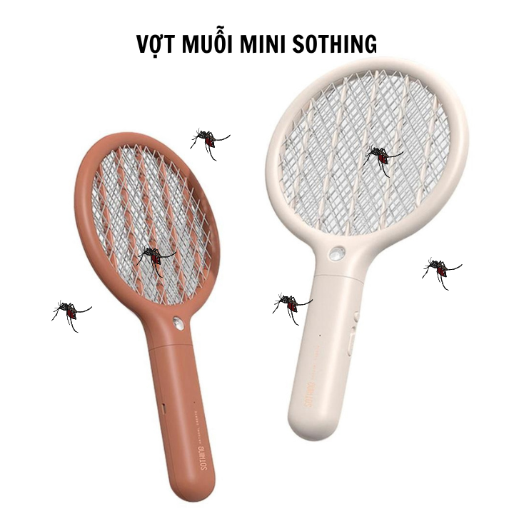 Vợt bắt muỗi mini Sothing, dung lượng pin cho 7-10 ngày sử dụng- Hàng chính hãng