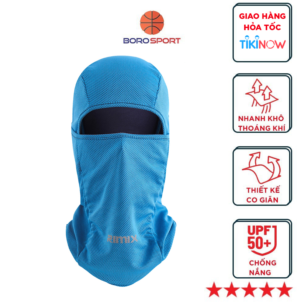 Khăn Rimix Đa Năng Trùm Đầu Ninja Fullface Chống Nắng, Chống Tia UV Thích Hợp Đi Xe , Chạy Bộ , Leo Núi Dành Cho Cả Nam Và Nữ Rimix - Hàng Chính Hãng