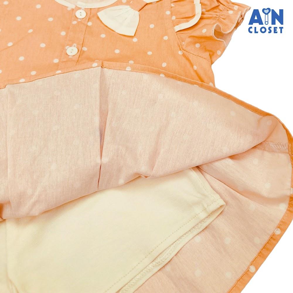 Set Áo Váy bé gái họa tiết Bi Cam Cotton - AICDBG13Q1J5 - AIN Closet
