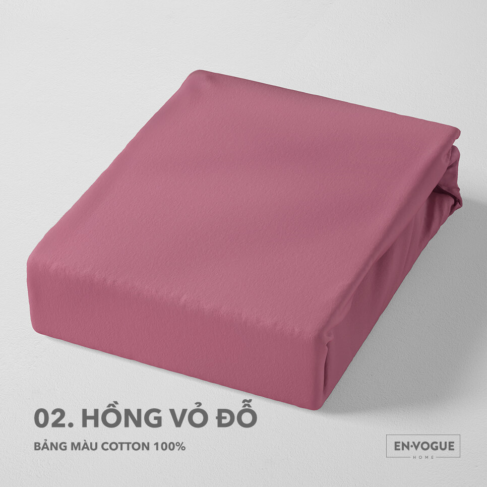 Ga giường bo chun Cotton Organic Envogue Home 1m6x2m - 1 chiếc