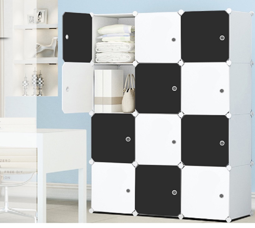 TỦ GHÉP 12 NGĂN KHÁNH ĐĂNG - ĐỦ VÁCH TỦ - TẶNG THANH TREO