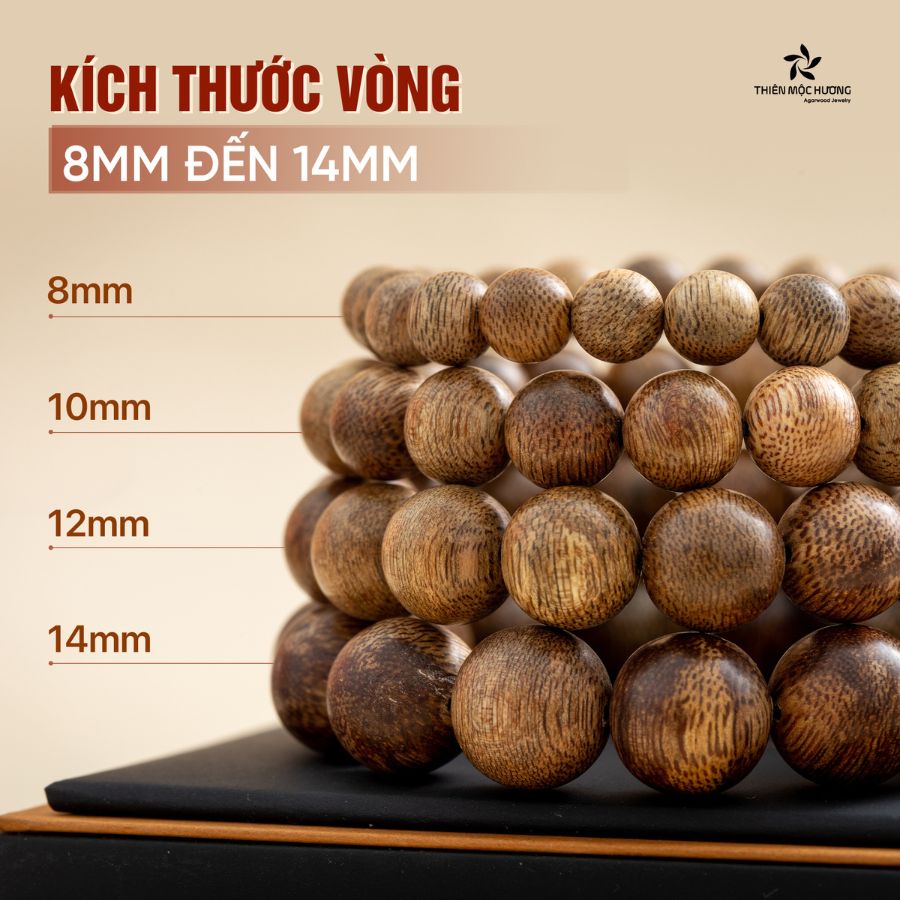 Vòng Tay Trầm Hương Cỏ 4 Lá May Mắn - Thiên Mộc Hương 