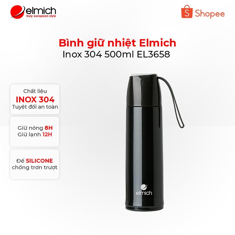 Bình giữ nhiệt Elmich Inox 304 500ml EL3658 ( Nhiều màu )