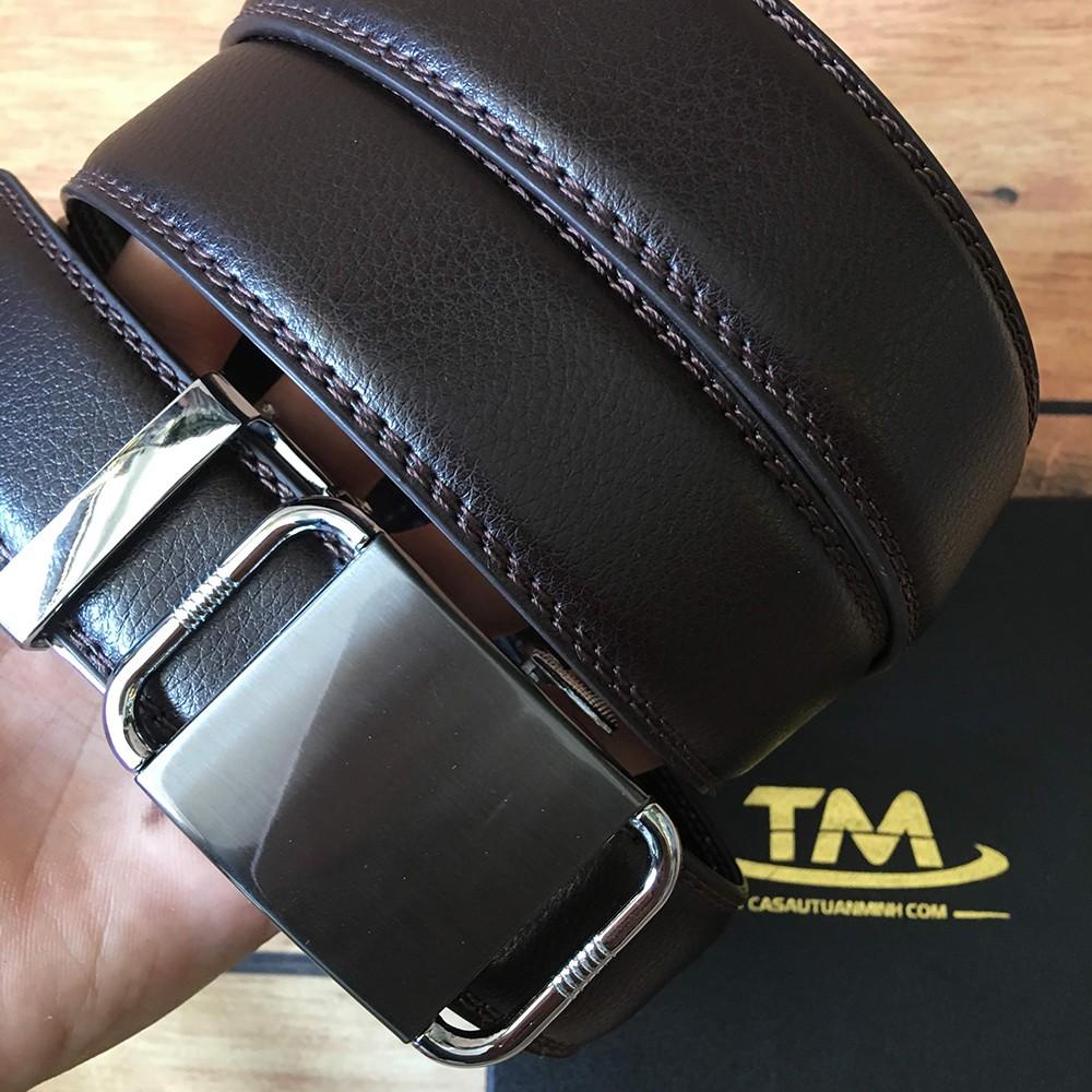 Thắt Lưng Da Bò Khóa Tự Động
