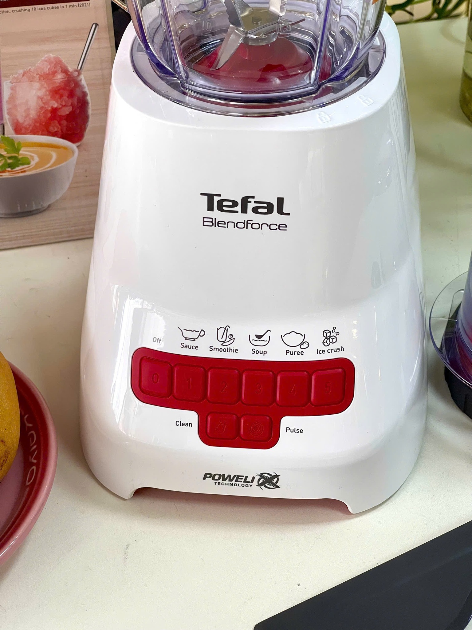 Máy xay sinh tố Tefal Blendforce Piano BL477566 màu đỏ, công suất 800W - Bảo hành chính hãng 2 năm, Hàng nhập khẩu